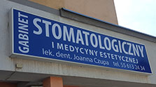 Stomatologia - kaseton reklamowy